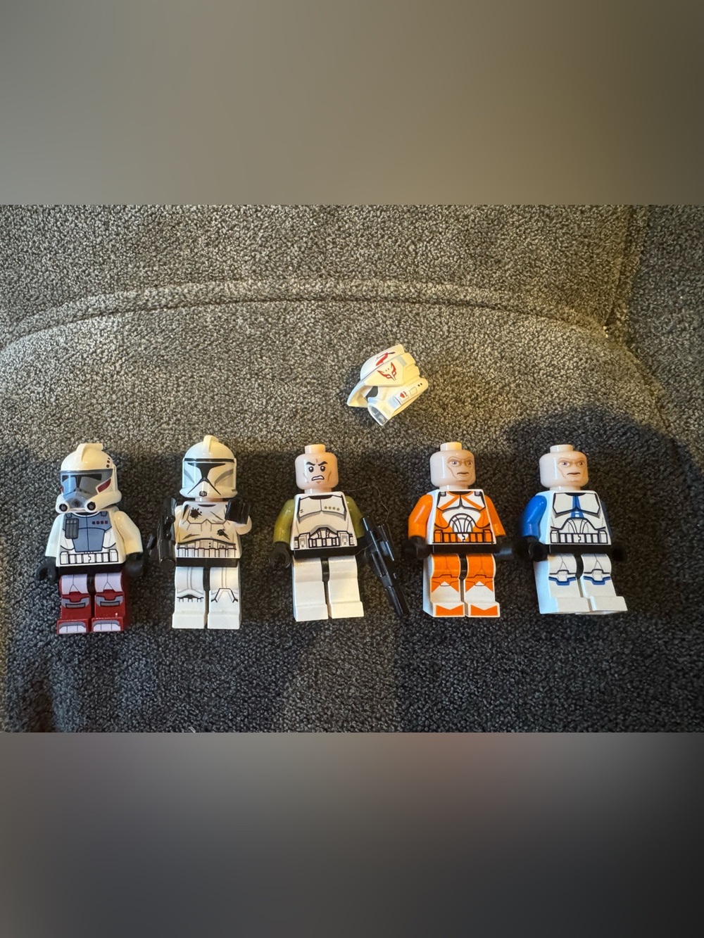 Lot Of 5 LEGO Star Wars Clone Trooper Minifigures 9488, 7913, 75000, 75206